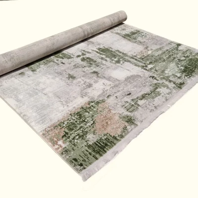 Rechteckiger Teppich 180x260 cm STEFANO - creme / grün