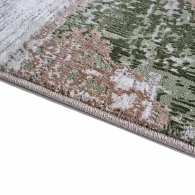 Rechteckiger Teppich 180x260 cm STEFANO - creme / grün