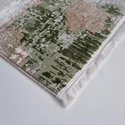 Rechteckiger Teppich 180x260 cm STEFANO - creme / grün