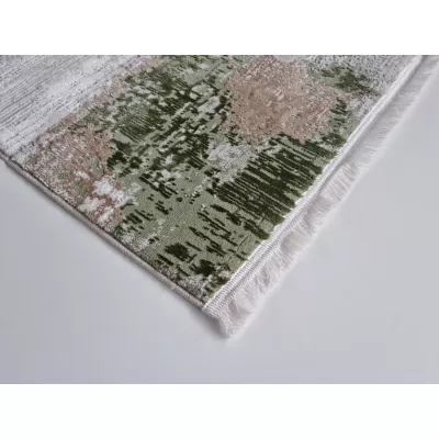 Rechteckiger Teppich 180x260 cm STEFANO - creme / grün