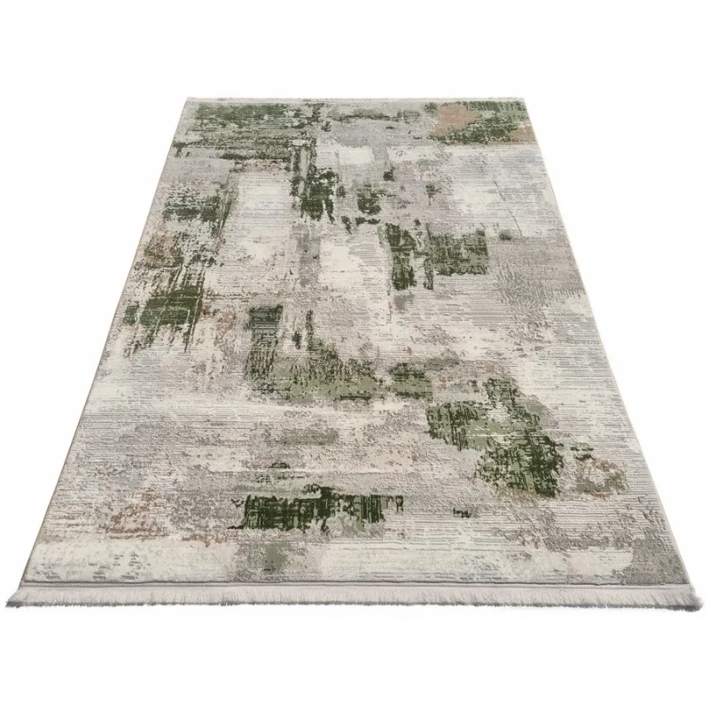 Rechteckiger Teppich 180x260 cm STEFANO - creme / grün