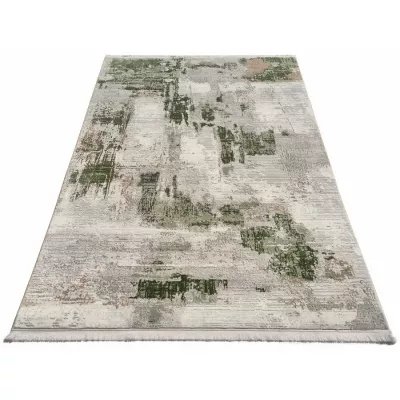Rechteckiger Teppich 180x260 cm STEFANO - creme / grün
