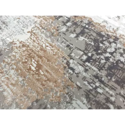 Rechteckiger Teppich 240x330 cm STEFANO abstrakt - beige/gold