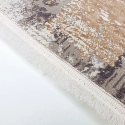 Rechteckiger Teppich 200x290 cm STEFANO abstrakt - beige / gold