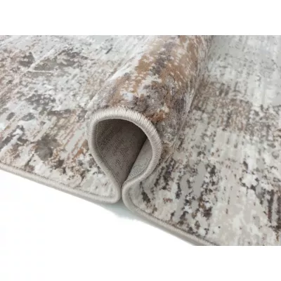 Rechteckiger Einzelteppich 140x190 cm STEFANO - beige / gold