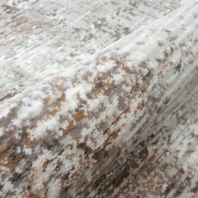 Rechteckiger Einzelteppich 80x150 cm STEFANO - beige / gold