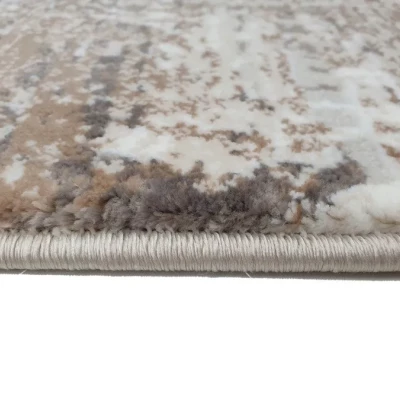 Rechteckiger Einzelteppich 80x150 cm STEFANO - beige / gold