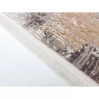 Runder Teppich 100 cm STEFANO - beige / gold