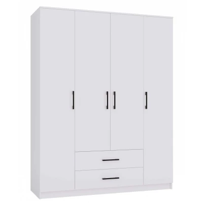 Kleiderschrank 160 cm mit Schubladen RAGNAR – weiß