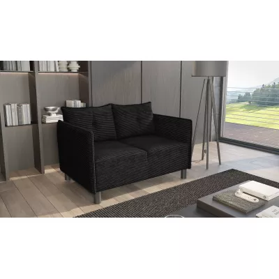 MAELLA Zweisitzer-Sofa - schwarz