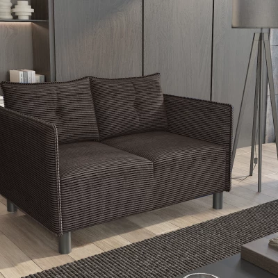 Zweisitzer-Sofa MAELLA – dunkelbraun
