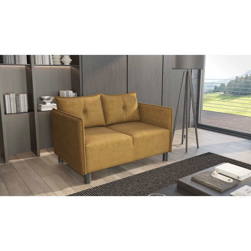 MAELLA Zweisitzer-Sofa - Senfgelb