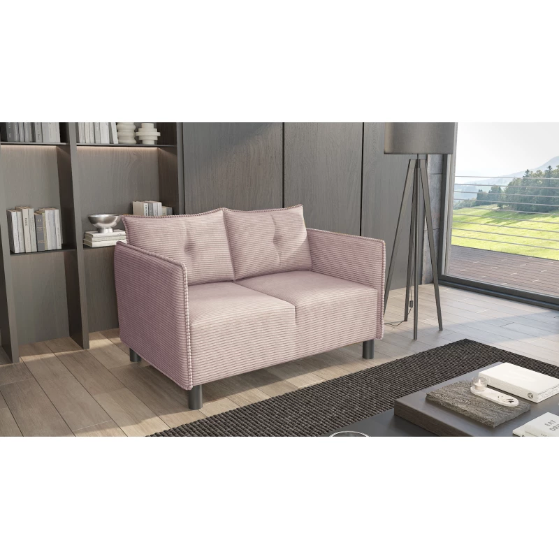 Zweisitzer-Sofa MAELLA – hellrosa