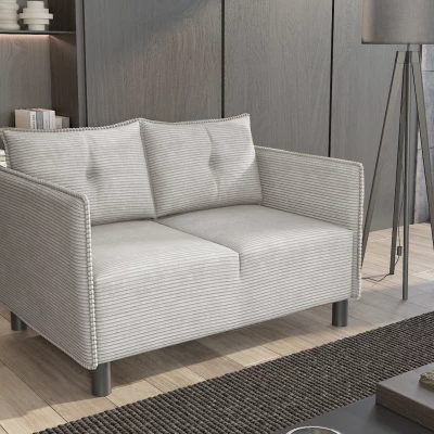 Zweisitzer-Sofa MAELLA – hellgrau
