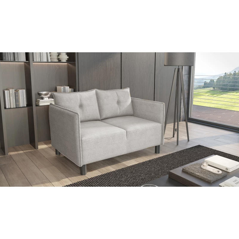 Zweisitzer-Sofa MAELLA – hellgrau