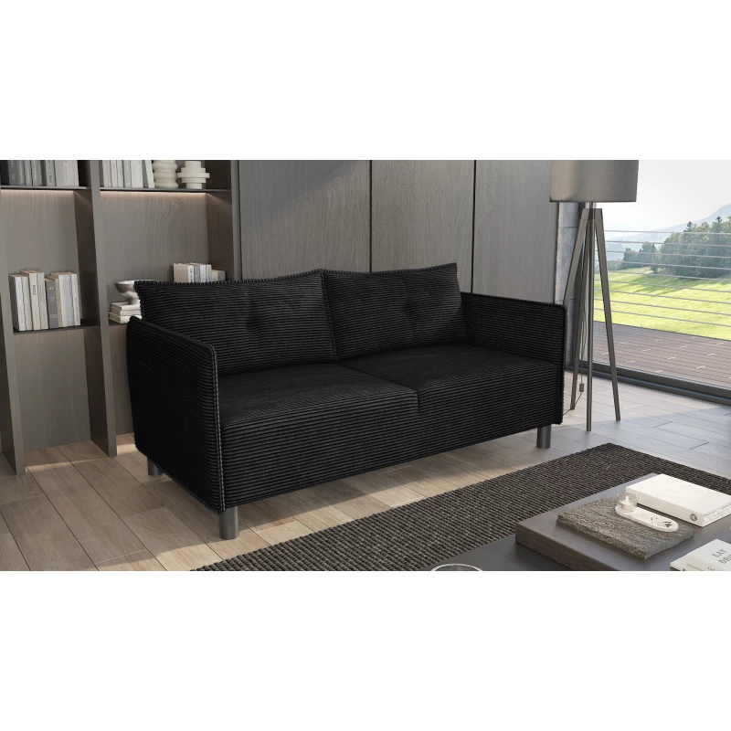 MAELLA Dreisitzer-Sofa - schwarz