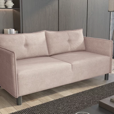 Dreisitzer-Sofa MAELLA – Hellrosa