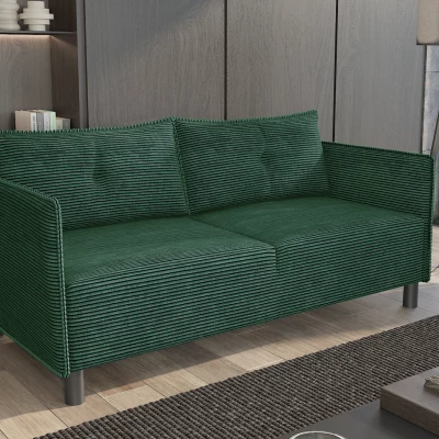 Dreisitzer-Sofa MAELLA - dunkelgrün