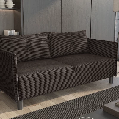 Dreisitzer-Sofa MAELLA - dunkelbraun