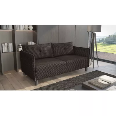 Dreisitzer-Sofa MAELLA - dunkelbraun