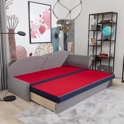 Kinderschlafsofa mit Stauraum ANGIE - grün