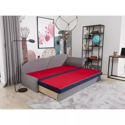 Kinderschlafsofa mit Stauraum ANGIE - grün