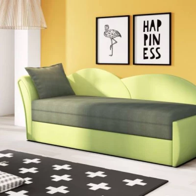 Kinderschlafsofa mit Stauraum ANGIE - grün