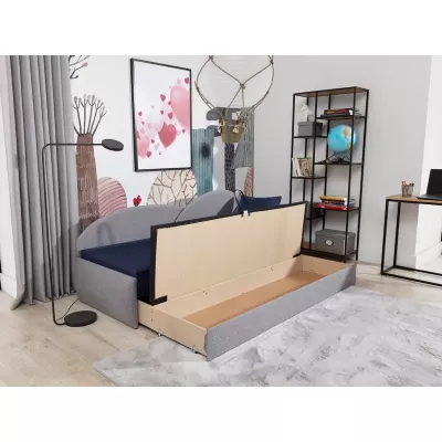 Kinderschlafsofa mit Stauraum ANGIE - grün
