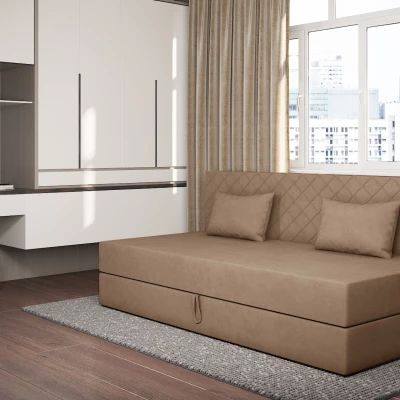 Tagesbett mit Stauraum 90x200 ALAMO 2 - beige