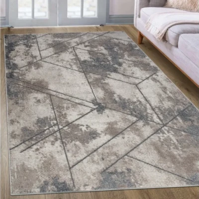Rechteckiger Teppich 60x100 cm ADALBERTO - beige