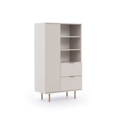 STELLA Schubladenregal - Kaschmir / Gold
