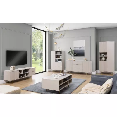 STELLA Couchtisch - Kaschmir / Gold
