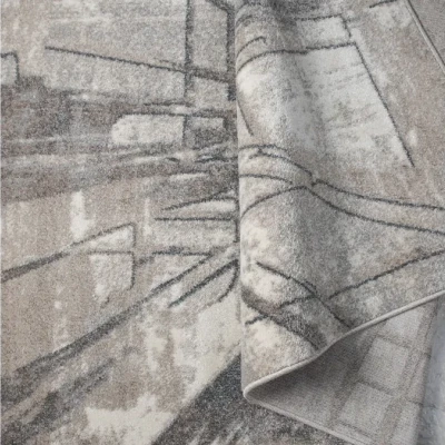 Abstrakter Stückteppich 200x290 cm ADALBERTO - beige