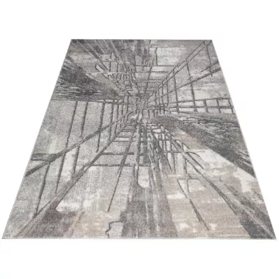Abstrakter Stückteppich 200x290 cm ADALBERTO - beige