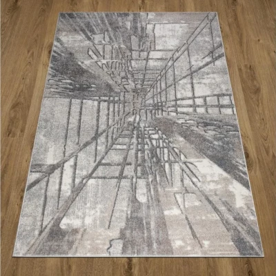 Abstrakter Stückteppich 200x290 cm ADALBERTO - beige