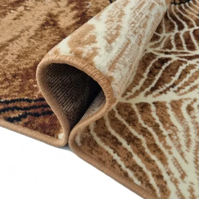 Moderner Stückteppich 50x90 cm LUKEN - beige / braun