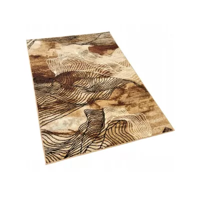 Moderner Stückteppich 50x90 cm LUKEN - beige / braun