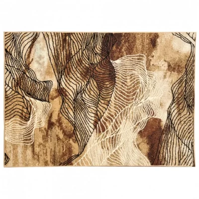 Moderner Stückteppich 50x90 cm LUKEN - beige / braun