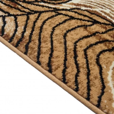 Moderner Stückteppich 50x90 cm LUKEN - beige / braun