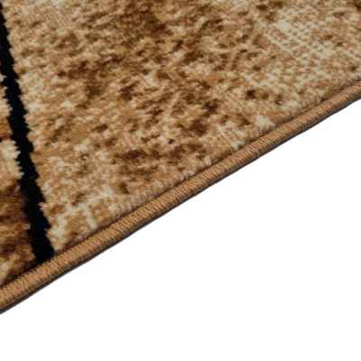 Geometrischer Stückteppich 50x90 cm LUKEN - beige