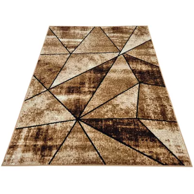 Geometrischer Stückteppich 50x90 cm LUKEN - beige