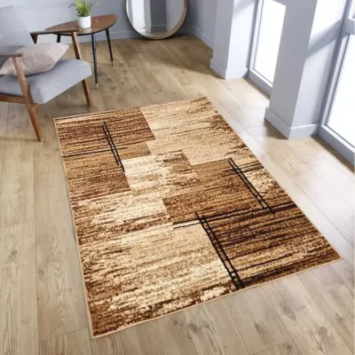 LUKEN rechteckiger Stückteppich 50x90 cm - beige