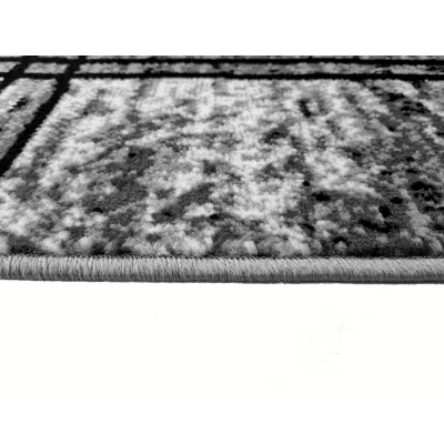 Teppich 50x90 cm LUKEN rechteckig - grau/schwarz