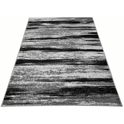 Stück Teppich 50x90 cm LUKEN abstrakt - grau