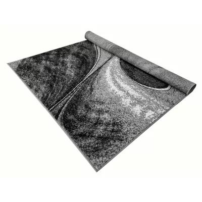 Abstrakter Stückteppich 50x90 cm LUKEN - grau