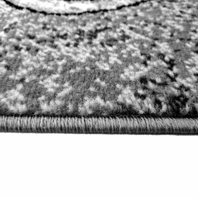 Abstrakter Stückteppich 50x90 cm LUKEN - grau