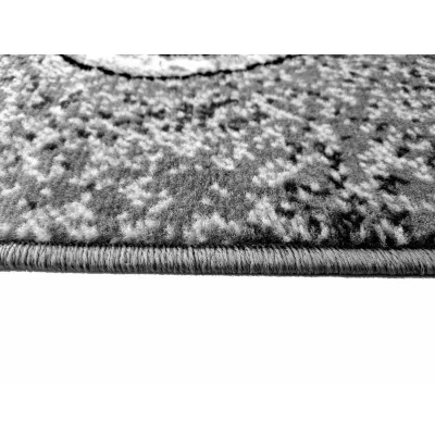 Abstrakter Stückteppich 50x90 cm LUKEN - grau