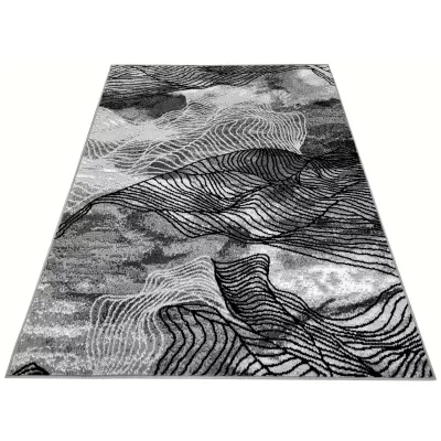 Moderner Stückteppich 50x90 cm LUKEN - grau