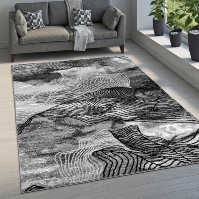 Moderner Stückteppich 50x90 cm LUKEN - grau