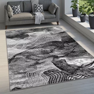 Moderner Stückteppich 50x90 cm LUKEN - grau